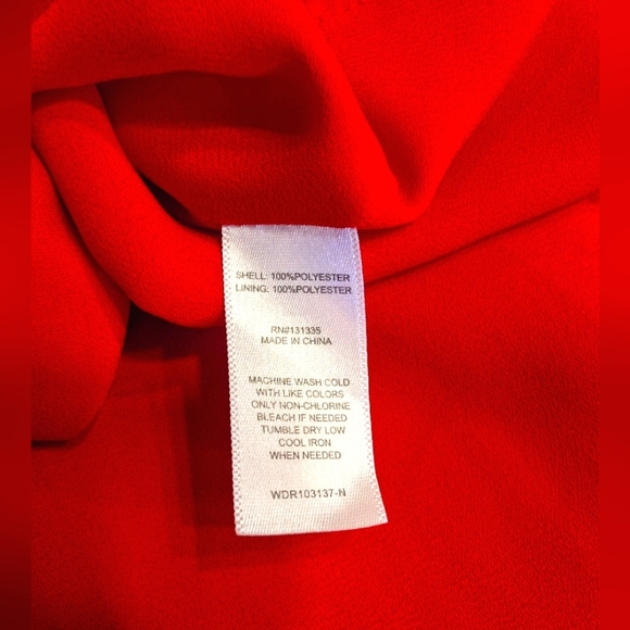 Red Ruffle Sleeve Flouncy Dress Size XS - Picture 8 of 8